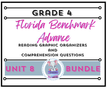 Preview of Grade 4 : Florida Benchmark Advance- Unit 8 Bundle- Reading Comprehension