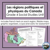 Political and Physical Regions of Canada French Grade 4 So
