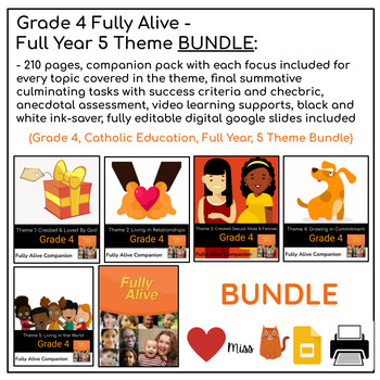 Preview of Grade 4 Full Year Fully Alive All Themes Complete BUNDLE - Ontario