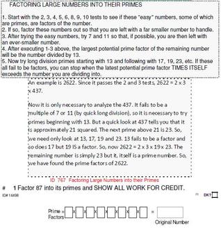 Preview of Grade 4 UNIT: GIFTED/CHALLENGING problems (4 worksheets; 7 quizzes)