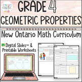 Grade 4 Geometric Properties Ontario Math Digital Slides a