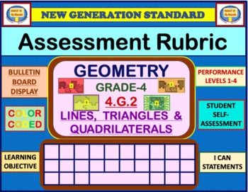 Preview of Grade-4  - Geometry - Assessment Rubric 