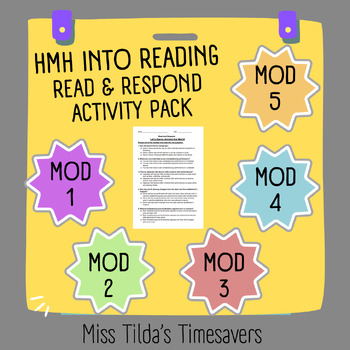 Preview of Grade 4 HMH into Reading Modules 1-5 Assessment Bundle