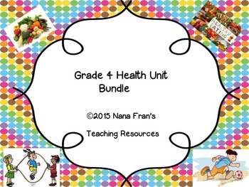 Preview of Grade 4 Health Bundle of Units