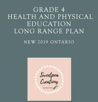 Preview of Grade 4 Health and Physical Education Long Range Plan