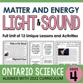 Grade 4 Light and Sound -  Matter and Energy | Ontario Science