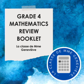 Preview of Grade 4 MATH REVIEW PACKAGE