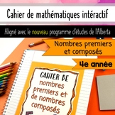Grade 4 Math Alberta - Nombres premiers et composés - Fren