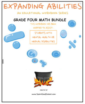 Preview of Grade 4, Math Bundle CCS: Fract,Geo,Alg,M&D,B-10 for M H or Medical Conditions