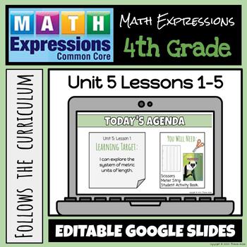 Preview of Grade 4 Math Expressions (2018 Common Core Edition) Unit 5: Lessons 1-5