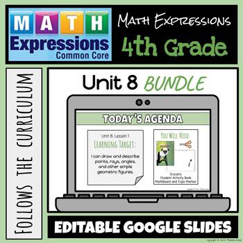 Preview of Grade 4 Math Expressions (2018 Common Core Edition) Unit 8 BUNDLE