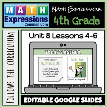 Preview of Grade 4 Math Expressions (2018 Common Core Edition) Unit 8: Lessons 4-6