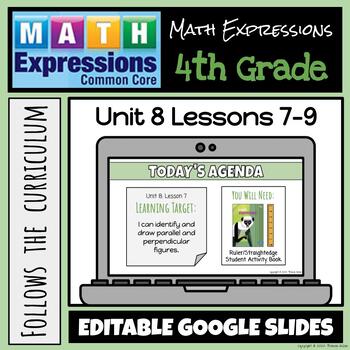 Preview of Grade 4 Math Expressions (2018 Common Core Edition) Unit 8: Lessons 7-9
