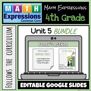 Preview of Grade 4 Math Expressions (2018 Common Core Edition) Unit 5 BUNDLE