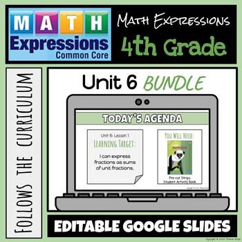 Preview of Grade 4 Math Expressions (2018 Common Core Edition) Unit 6 BUNDLE