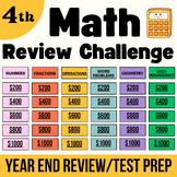 Grade 4 Math Jeoprody Template- End Of Year Review