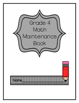 Preview of Grade 4 Math Maintenance Book