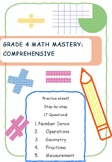 Grade 4 Math Mastery: Comprehensive Assessment Worksheet