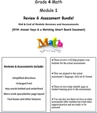 Grade 4, Math Module 1 REVIEW & ASSESSMENT (PDFs, Microsof