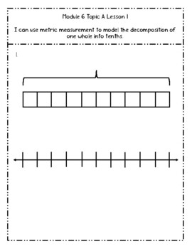 Preview of Grade 4 Math Module 6 Guided Notes FREEBIE
