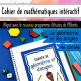 Grade 4 Math Notebook - La géométrie et les angles - FRENC