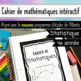 Grade 4 Math Notebook - Statistique - Statistics - FRENCH 