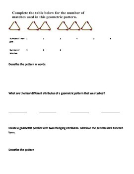 math worksheets for grade 4 patterns