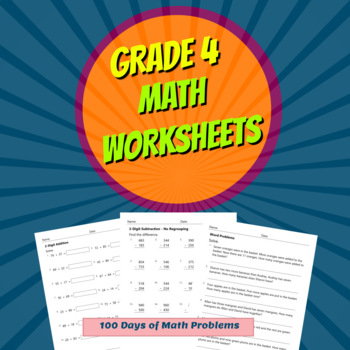 Grade 4 Math Worksheets By Samir Latrous 