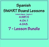 Grade 4 Math in Spanish - 4.NBT.5  4.OA.1  Bundle