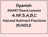 Grade 4 Math in Spanish 4.NF.3.A-C  BUNDLE