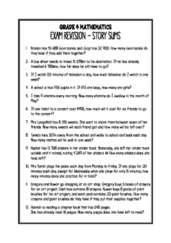 grade 4 maths revision worksheets by kimberly s corner tpt