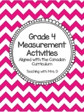 Grade 4 Measurement Activities - Alligned with Canadian Ci