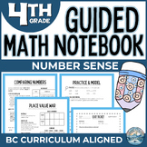 Grade 4 Number Sense Unit | Guided Math Notes & Practice | Place Value, Rounding