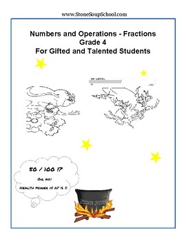 Preview of Grade 4 - CCS: Numbers/ Operations in Fractions for Gifted/Talented Students