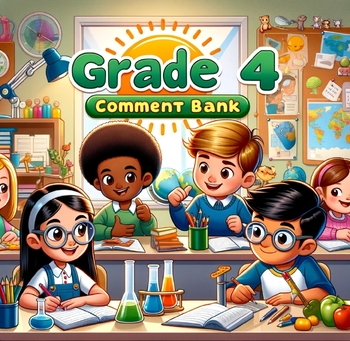 Preview of Grade 4 Ontario Curriculum Report Card Comment Bank 2023