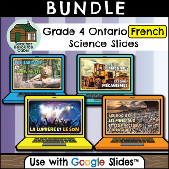 Preview of Grade 4 Ontario FRENCH Science for Google Slides™