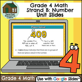 Grade 4 Ontario Math Number Unit Slides for Google Slides™