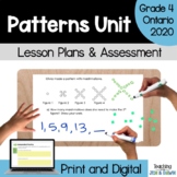 Grade 4 Patterning Unit - Ontario Math 2020 - PDF and Slides