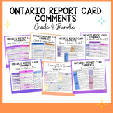 Grade 4 Ontario Report Card Comments Bundle - All subjects