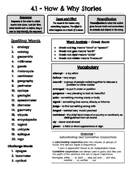 Preview of Grade 4 Open Court - Unit 4 - Study Guides