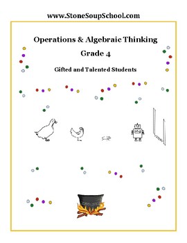 Preview of Grade 4, CCS: Operations/ Algebraic Thinking for the Gifted/ Talented