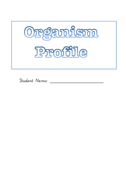 Preview of Grade 4 Organism Profile Research Booklet