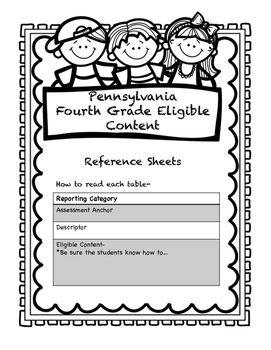 Preview of Grade 4 Pennsylvania Math and ELA Standards- A Handy, Dandy Reference Guide