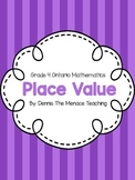 Grade 4 Place Value Activity Bundle! (Ontario Curriculum)