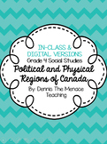 Grade 4 Political & Physical Regions of Canada Unit IN-CLA
