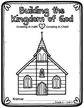 Preview of Grade 4 Religion Unit 5 - Growing in Faith, Growing in Christ (Digital/PDF)
