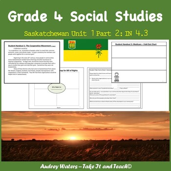 Preview of Grade 4 Saskatchewan Social Studies Unit 1 Part 2 IN4.3
