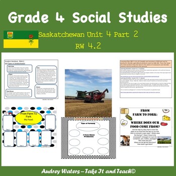 Preview of Grade 4 Saskatchewan Social Studies  Unit 4 Part 2 RW 4.2