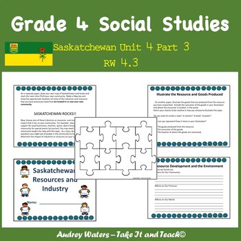 Preview of Grade 4 Saskatchewan Social Studies Unit 4 Part 3 RW4.3