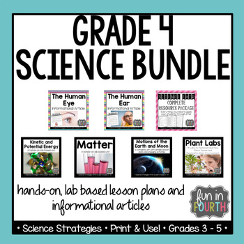 Preview of Grade 4 Science Bundle